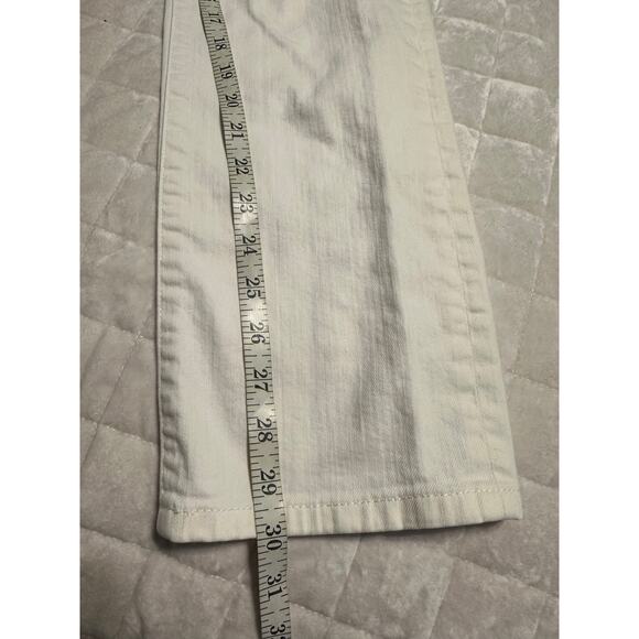 LRL Lauren Jeans Co. White Denim Women's Size 4 Stretch Straight Leg Polo RL - Picture 6 of 8